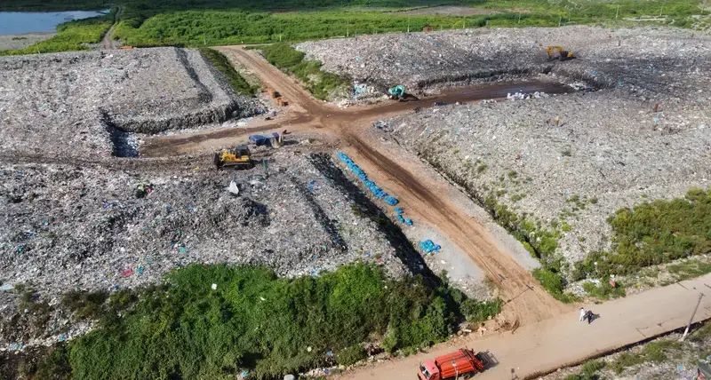 Fukuoka Method. Htein Bin dump site. Yangon. Myanmar